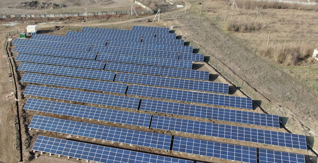 Промышленная солнечная электростанция 1 МВт