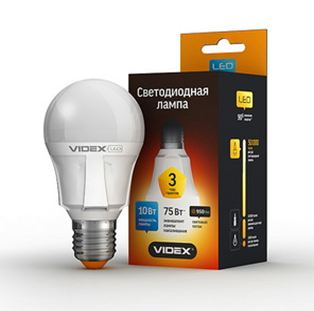 5-6 Светодиодная лампа VIDEX A60 10W Купить с доставкой по Украине