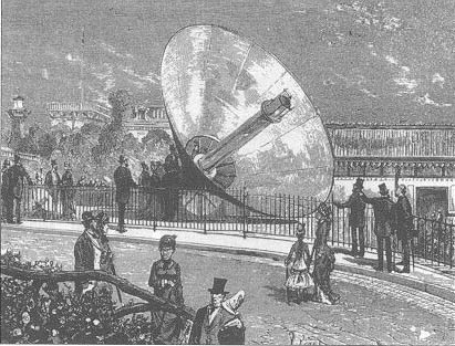 Демонстрация солнечной машины Мушо во Франции 1878 год
