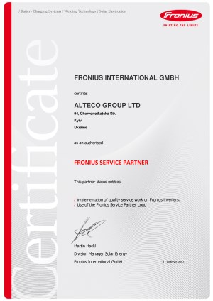 Fronius Service Partner Fronius Service Partner