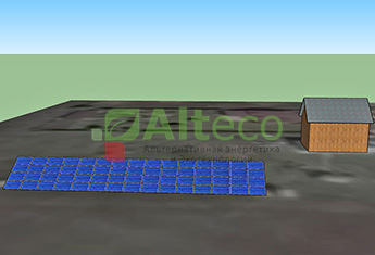 3D-моделювання сонячної станції 3d modelling 2