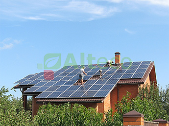 Монтаж сонячної станції solar panels installation 2